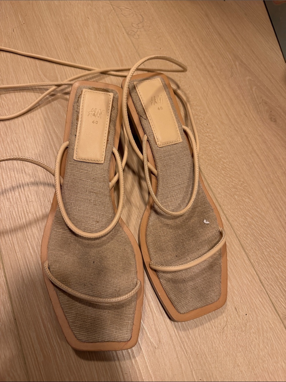 H&M strappy heels.